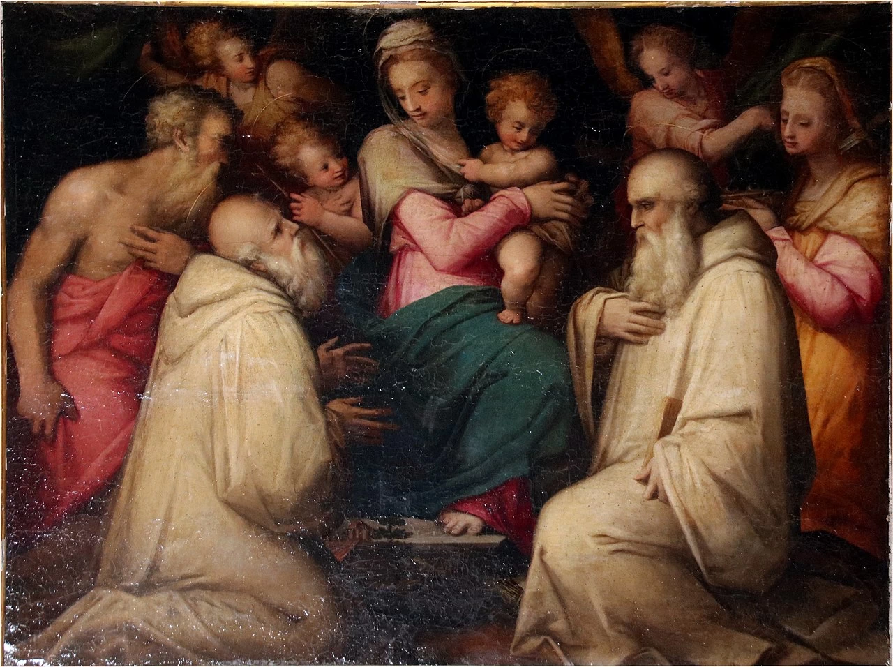 Madonna col Bambino e i santi Benedetto, Romualdo, Lucia e Girolamo - Eremo di Camaldoli (Poppi), chiesa di San Salvatore trasfigurato